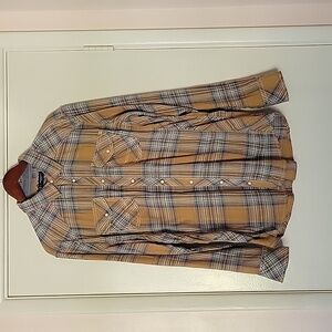 Men's Button-Down Plaid Shirt